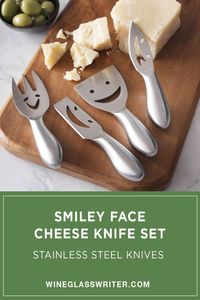 Gran oferta, juego de herramientas de queso de acero inoxidable de diseño real con mango de madera de diseñador, juego de cuchillos de queso de cocina de lujo - Product Image 2