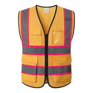 Chaleco De seguridad reflectante De alta visibilidad poliéster 120GSM ropa De trabajo ligera transpirable Veste De Securite para la construcción - Product Image 1