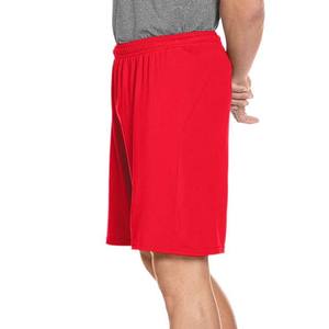 Pantalones cortos deportivos de alta calidad para hombre, pantalones cortos de gimnasio con cintura elástica informal con patrón para baloncesto, correr, precio al por mayor, Color rojo - Product Image 2