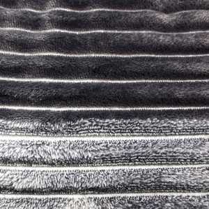 Couverture Raschel Henry's OMBR CORD 150x200cm Gris avec envers en Sherpa - Product Image 6