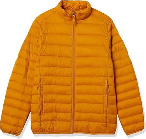 <b>Thermal</b> Insulated <b>Mens</b> Hooded Puffer Jacket Durable Nylon Shell Windproof Winter Coat - Product Image 1