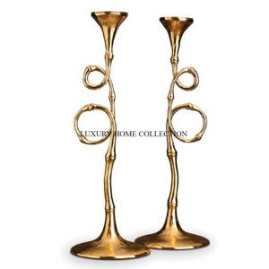 Set of 2 Hammered <b>Silver</b> Ware Candle Holders Highest Quality Home Wedding and Events Decorating New Look Luxury Candle Holder - Product Image 2