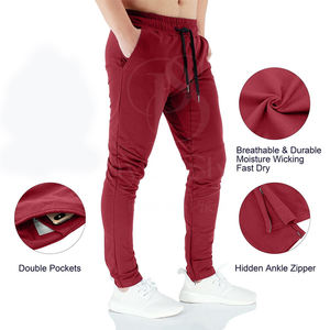 Pantalones Deportivos Casuales de Verano para Hombre, Ligeros, Transpirables, de Corte Recto, de Algodón, con Logotipo Personalizado Bordado o Impreso OEM - Product Image 2