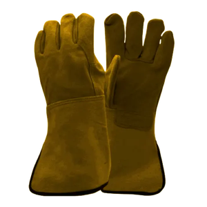 Welding <b>Gloves</b> Leather Safe and Puncture-Proof Fire Resistant and High Temperature Resistant <b>Oven</b> <b>Glove</b> - Product Image 3