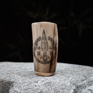 Taza para beber con cuerno vikingo orgánico pulido a mano, artesanía de lujo ecológica, diseño único para beber auténtico - Product Image 6