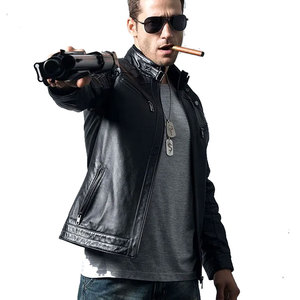 Veste en cuir en peau de mouton de qualité supérieure à la mode pour hommes, meilleure conception, meilleure vente, nouveauté pour les motos, veste pour hommes - Product Image 3