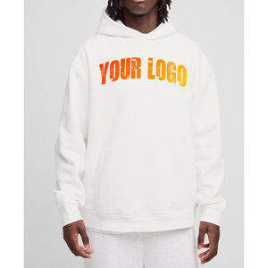 Sudadera con Capucha para Hombre, 100% Algodón Grueso, Bordado Personalizado, Unisex, Talla Grande, Estilo Urbano para Invierno - Product Image 1