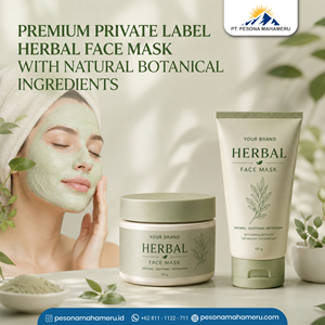 Masque facial aux herbes naturelles, soin du visage botanique, formule personnalisée pour les marques de cosmétiques à étiquette privée - Product Image 1