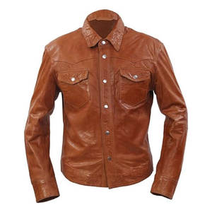 Chemises en cuir pour hommes de qualité supérieure, best-seller, couleur unie, confortables et respirantes, en vente en ligne - Product Image 1