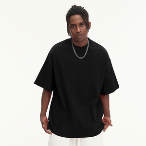 Camisetas de manga corta de algodón para hombre con logotipo de diseño personalizado de alta calidad, camiseta de gran tamaño con pantalla bordada para hombre - Product Image 2