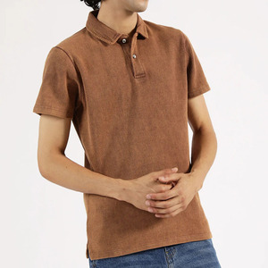 100% algodón personalizado para hombres para camisetas de polo de talla grande ajuste regular manga corta serigrafiado diseño sólido de punto para hombres - Product Image 3