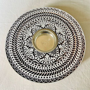 Portavelas de Mandala de Madera Hecho a Mano: Decoración del Hogar India - Product Image 1