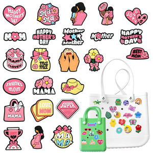 Bán Buôn Mềm PVC Thiết Kế Của Mẹ Ngày Trang Trí Giày Charms Tùy Chỉnh Thiết Kế Thương Hiệu Làm Ctắc nghẽn Dép Phụ Kiện quyến rũ - Product Image 5