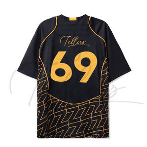 Nouveau design, maillot de football personnalisé imprimé, haute qualité, 100% polyester, respirant, léger, antibactérien, extensible - Product Image 2