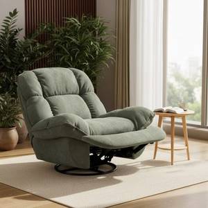 Fauteuil inclinable électrique pliable pas cher à une place avec fonction massage et chauffage, revêtement en cuir, design moderne pour la maison - Product Image 3