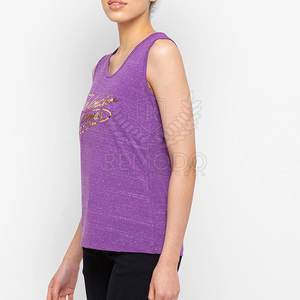 Camiseta sin mangas promocional de buena calidad para mujer, nueva llegada, tasa de venta completa, camiseta sin mangas de entrenamiento para mujer 2025 - Product Image 2