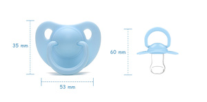 Sucette pour bebe 2023 plus récent Offre Spéciale couleur mélangée non toxique sans BPA Silicone bébé sucette - Product Image 4