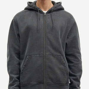 Top confortable surdimensionné Streetwear classique Vintage à capuche pour hommes 100% doux coton Polyester personnaliser Logo et broderie - Product Image 1