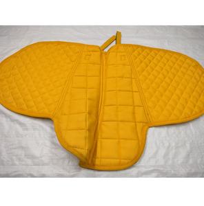Adornos para caballos Diseñador de calidad premium Amarillo Inglés Caballo Saddle Pads Suave Cómodo Poliéster/Tela de taladro de algodón - Product Image 2