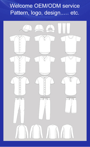 Maillot de Baseball de couleur personnalisée professionnelle ensembles complets sublimés hommes et femmes uniforme de Baseball casquette pantalon short - Product Image 2