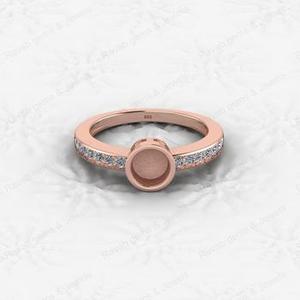Anillo de Plata de Ley 925 Auténtica con Diseño Infinito para Boda, Engaste Semi-Montado de 1.80mm para Circonita Cúbica, Joyería para Guardar Cenizas o Recuerdos - Product Image 3