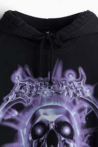 Men's <b>Top</b> Selling <b>Black</b> Cotton Blend Hoodie Loose Relaxed Fit Stand Kangaroo Pockets <b>Long</b> Sleeve Dropped Shoulder for Winter - Product Image 3