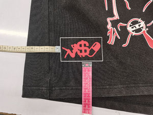 T-shirt court personnalisé style streetwear vintage à col rond et manches courtes en coton de haute qualité, coupe ample imprimée - Product Image 6