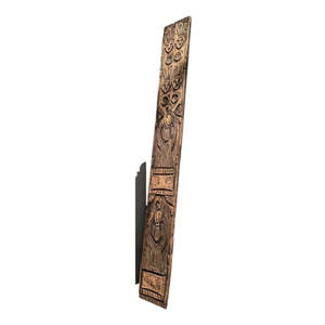 Panel Decorativo de Madera Hecho a Mano con Diseño Ancestral de Naga - Product Image 2