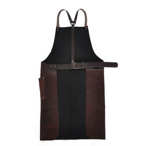 Leather Work Apron Adjustable Handmade Heavy Duty Craft <b>Kitchen</b> Workshop Apron 2026 New Arrival <b>Vintage</b> Style Full Grain Leather - Product Image 3