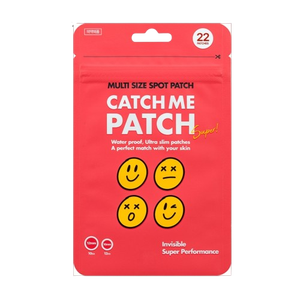 [Catch Me Patch] Patchs Hydrocolloïdes Anti-Acné Multi-Tailles Ultra Fins et Imperméables pour Soin des Imperfections Cutanées – 22 Patchs - Product Image 1