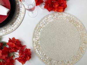 Factory Custom Luxury Handmade <b>Beaded</b> Coaster Animal Style Cup Mat <b>Placemat</b> Wedding Table Runner08 - Product Image 5