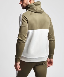 Conjunto Deportivo de Dos Piezas para Hombre, Diseño a Rayas Transpirable para Otoño, con Detalle de Bloques y Cuello Alto - Product Image 3