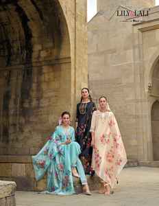 Robe de créateur à feuilles persistantes pantalon visqueux Kurti & Dupatta avec main et broderie doublure en pur coton coupe en organza travail femme mode - Product Image 3