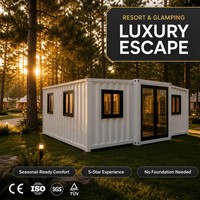 Villa Conteneur Pliante de Luxe Airbnb à Rendement Élevé (ROI) – Cabane de Resort Moderne pour un Retour d'Investissement Rapide