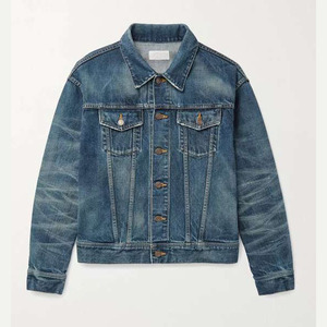 Premium Mens <b>Vintage</b> <b>Denim</b> <b>Jacket</b> with Button Closure and Stylish Streetwear Design - Product Image 4