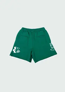 Custom <b>Men's</b> Clothing <b>GREEN</b> TULONES COTTON <b>SHORTS</b> With Pocket Workout <b>Shorts</b> for <b>Men</b> - Product Image 2