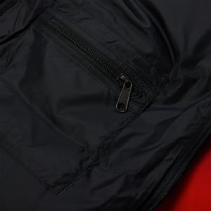 Veste matelassée fine imperméable pour homme et femme, style streetwear, hiver, teinture délavée rouge vif, col montant, finition DWR sans PFC, doublure en sherpa - Product Image 6