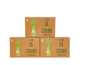 Jabón sólido de hierba de limón de cúrcuma natural, jabón de manos procesado en frío de primera calidad, embalaje ecológico, pedido a granel, etiqueta personalizada OEM - Product Image 2