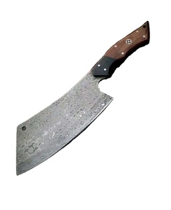 Cuchillo Bowie de Caza de Acero Inoxidable de Alta Calidad con Mango de Madera, Funda de Cuero y Hoja de Punta Fija para Exteriores - Product Image 1