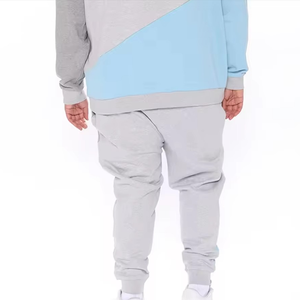 Sudadera con capucha y pantalones de chándal de bloque de color de moda Ideal para salidas casuales y estilos de vida activos Perfecto para chándal de gimnasio - Product Image 3