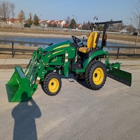 Mini tracteur John Deere 4052M, 50 CV, robuste et 4x4, mini tracteur à transmission par engrenages, tracteur utilitaire agricole