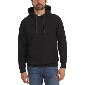 Sudaderas con capucha holgadas con hombros caídos para hombre, 100% de algodón de gran tamaño bordado con cordón, sudaderas con capucha cuadradas negras de Hip Hop para hombre - Product Image 2