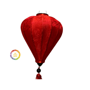 โคมไฟฮอยทำด้วยมือจากโรงงานโคมไฟผ้าไหมเวียดนามสำหรับตกแต่งเทศกาลสวนบ้านสำหรับงานเฉลิมฉลองตรุษจีนปีใหม่ - Product Image 4