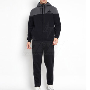 Offre Spéciale qualité supérieure hiver à capuche 100% coton hommes survêtements utilisation en plein air couleur unie - Product Image 1