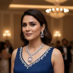 Ensemble de collier et de boucles d'oreilles en laiton traditionnel de la meilleure qualité avec un ensemble de bijoux ethniques plaqué antique pour les mariages et les occasions festives - Product Image 5