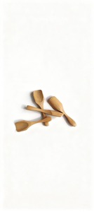 Cuillère en bois à personnaliser avec logo, en bois d'acacia, jetable, écologique, ustensile de cuisine de luxe pour les fêtes - Product Image 5