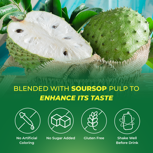 เครื่องดื่มน้ำผลไม้จาก Soursop ปราศจากน้ำตาล490มล., ฉลากส่วนตัว, oM/odm, ราคาโรงงาน, ตัวอย่างฟรี-ฮาลาล, brcgs - Product Image 5
