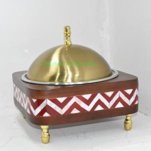 Casserole de chauffe-plats carrée en acier inoxydable et métal de fer pour le service de buffet pendant le Ramadan - Product Image 6