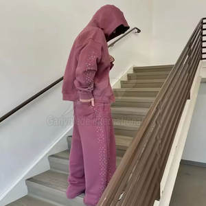 Pantalones Deportivos de Mujer para Invierno, con Pedrería, de Algodón Suave, Casuales, para Descansar, Ecológicos, Transpirables, con Cierre de Cordón - Product Image 6