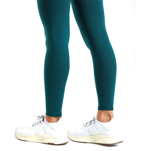 92% poliéster 8% Spandex mallas de Yoga de satén de cintura alta transpirable gimnasio y deportes atléticos mallas de entrenamiento - Product Image 5